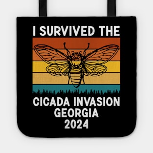 I Survived The Cicada Invasion Georgia 2024 Tote