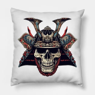 samurai skull Pillow