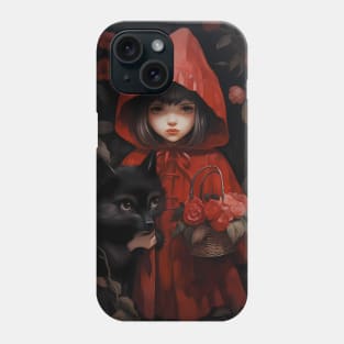 scary red riding hood Phone Case
