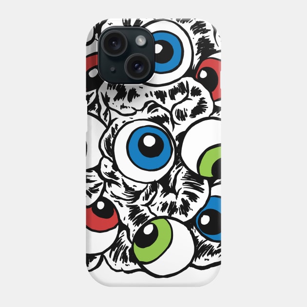 Eyeballs and stuff Phone Case by popcornpunk