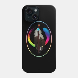 Pride Paint and Eagle Feathers Phone Case