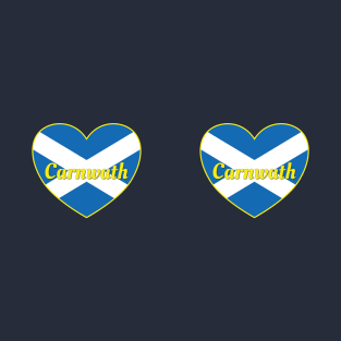 Carnwath Scotland UK Scotland Flag Heart T-Shirt