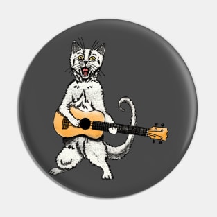 Cat ukulele Pin