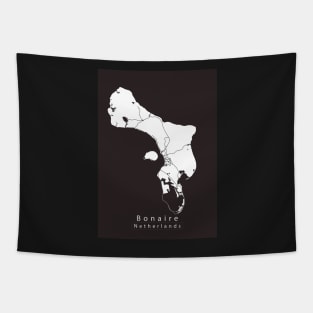 Bonaire Netherlands Island map Tapestry