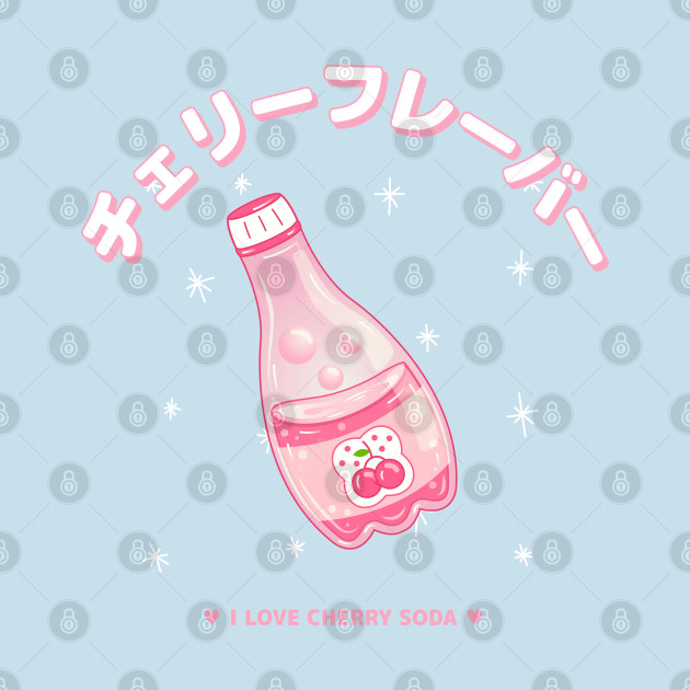 Disover Sweet cherry soda kawaii drink - Soft Drink - T-Shirt