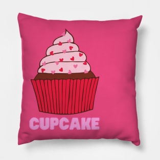 Cute Pink Cupcake Pillow