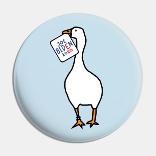 White Goose with Stolen Joe Biden 2020 Sign Pin