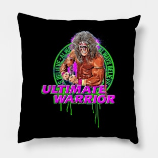 Ultimate Warrior Always Believe Pose Pillow