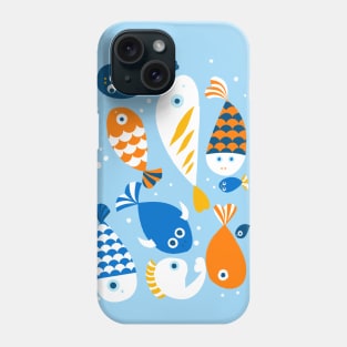 Colorful fish - kids illustration Phone Case