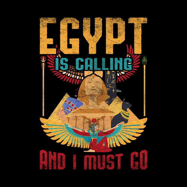 Egypt Is Calling Vintage Pharaoh Egyptian by shirtsyoulike