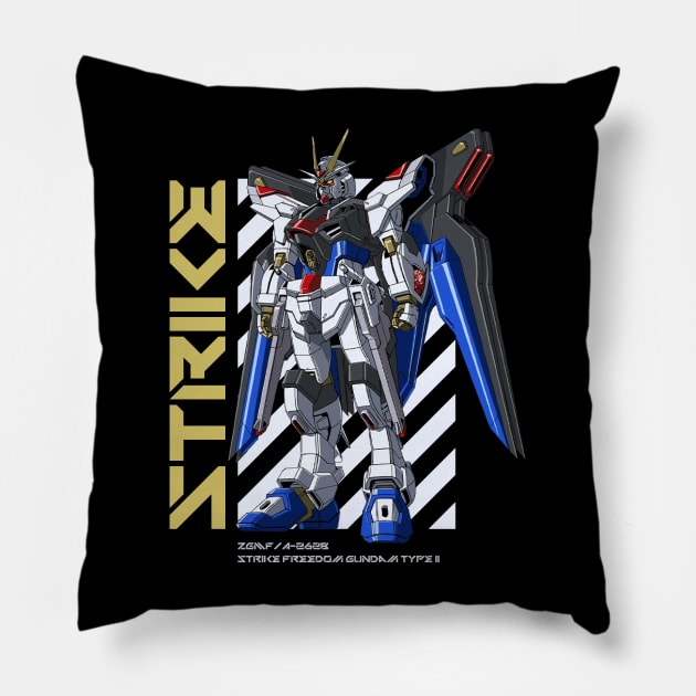 Strike Freedom Gundam Type II Pillow by Shapwac12