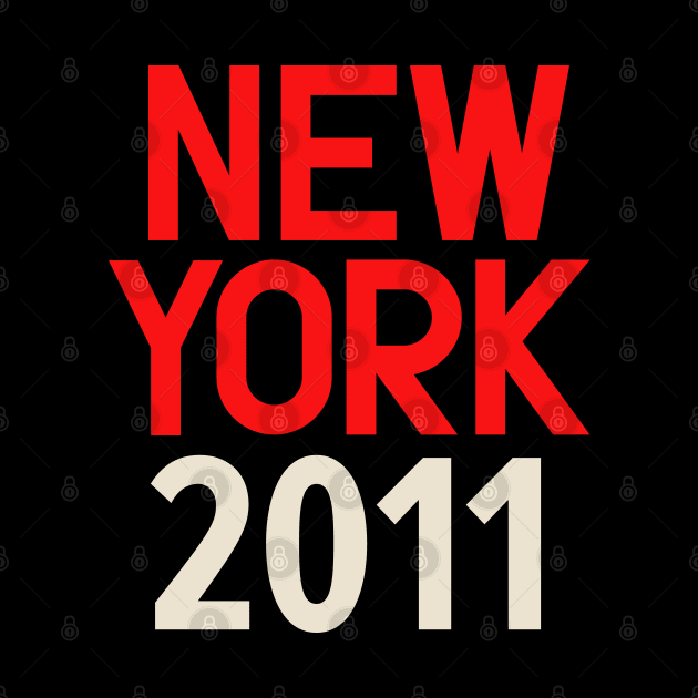 Iconic New York Birth Year Series: Timeless Typography - New York 2011 by Boogosh