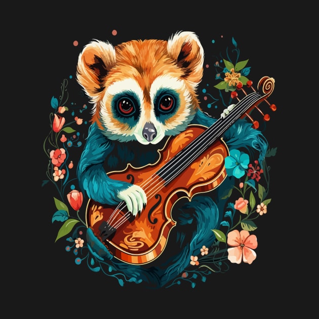 Slow Loris Playing Violin by JH Mart