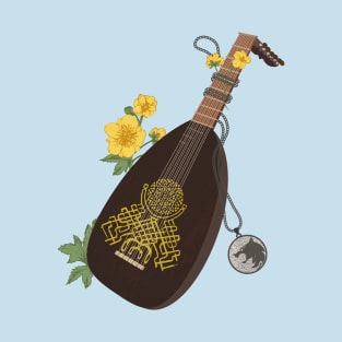 Lute, Medallion, and Buttercups T-Shirt