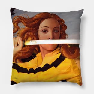 Venus by Sandro Botticelli and Beatrix Kiddo in Kill Bill Pillow