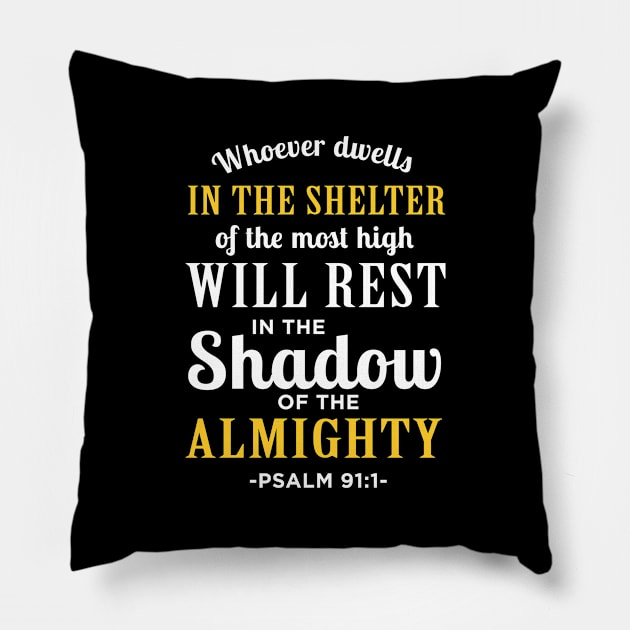 Christianity quote Pillow by teesumi