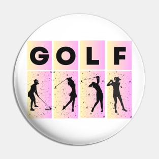 Women golf player Pin