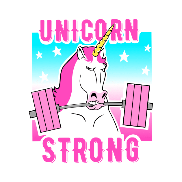 Barbell Unicorn, gym girl, girls who lift, gym girl by TimAddisonArt