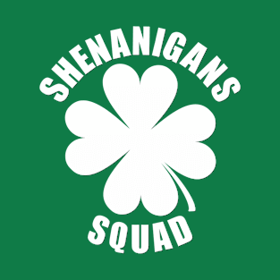 Shenanigans Squad St Patrick’s Day Irish Shamrock T-Shirt