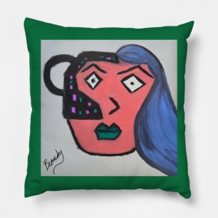 Pink robots Pillow