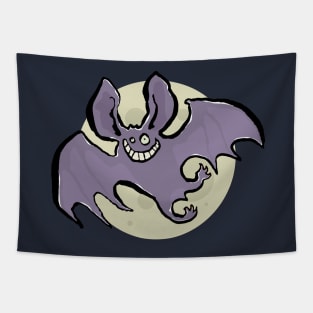 The moon and bat Tapestry