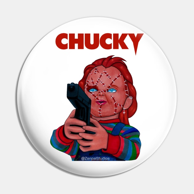 Chucky Pin by Zenpaistudios