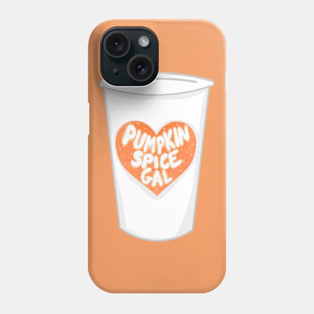 Pumpkin Spice Coffee Phone Case by RoserinArt