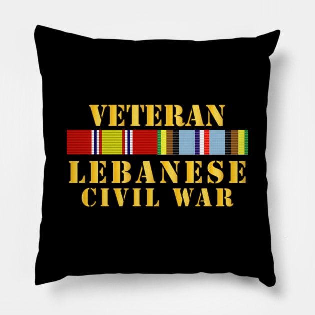 Veteran Lebanese Civil War w  EXP SVC Pillow by twix123844