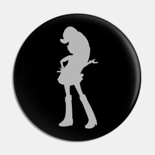 Rarity Equestria Girls Silhouette Pin