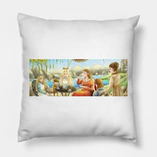 The Palace Garden Tea Party II Pillow