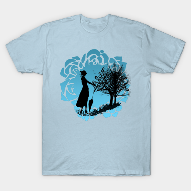 Discover Blue view: the girl and nature - View - T-Shirt