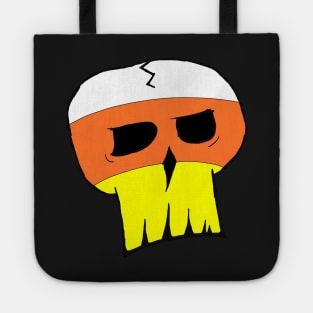 Candy Corn Color Skull Tote