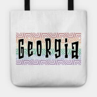 LGBTQ PATTERN AMERICA GEORGIA Tote