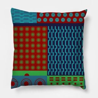 Japanese Style Colorful Patchwork Pillow