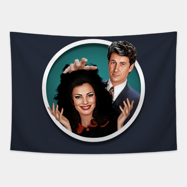 The Nanny - Fran and Mr. Sheffield Tapestry by Zbornak Designs