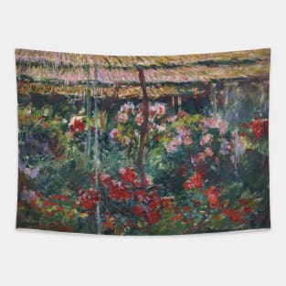 Peony Garden by Claude Monet Tapestry