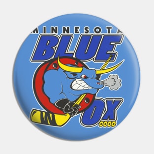 Defunct Minnesota Blue Ox Roller Hockey Pin