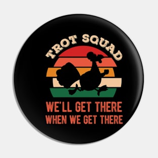 Funny Turkey Trot Squad Thanksgiving Pin