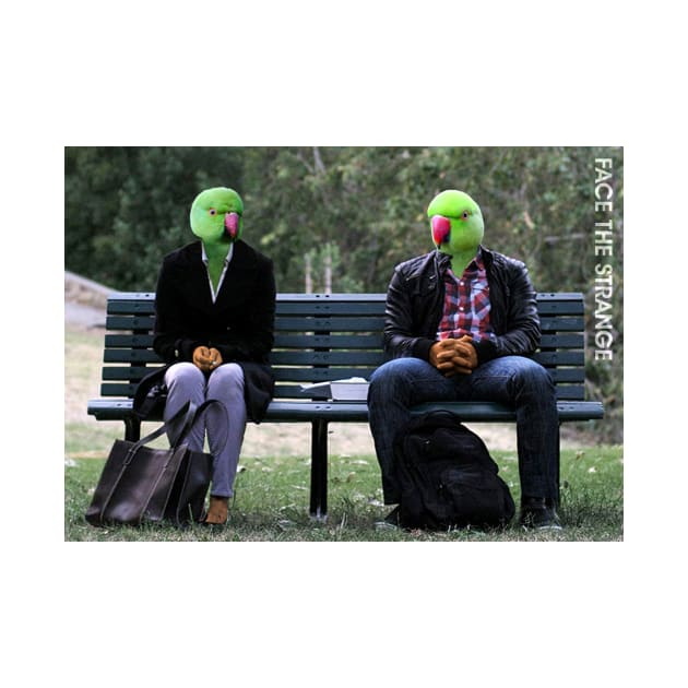 Parkbench Parakeets by FaceTheStrange