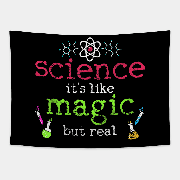 Science Is Magic Student Teacher Vintage Gift Tapestry by Sharilyn Bars