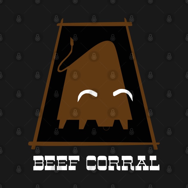 Beef Corral Fast Food Roast Beef T-Shirt by carcinojen