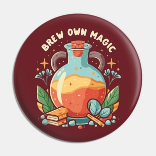 Brew own magic Pin