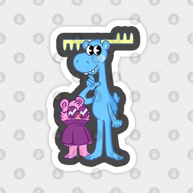 Happy Tree Friends Mole and Lumpy Magnet by Get A Klu Comics