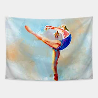 Ballerina getting ready to fly Tapestry