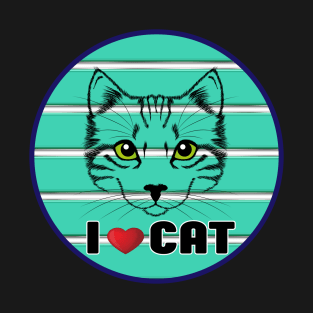 i love cat style unisex T-Shirt