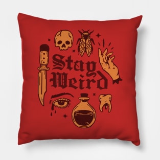 Stay Weird Mauve Ladies Pillow