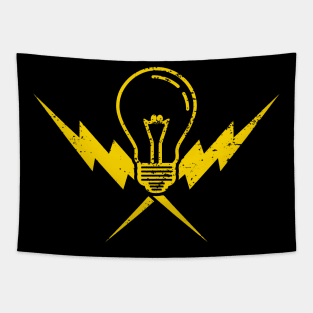 Cool Electrician Lightbulb Power Gift Tapestry