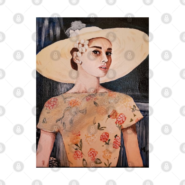 Audrey Hepburn Painting by MadebyMeaghan