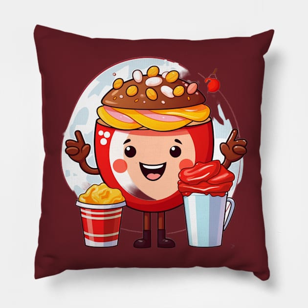 kawaii  junk food T-Shirt cute  funny Pillow by nonagobich