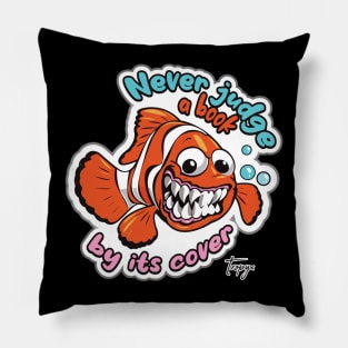 Funny Evil Clownfish Pillow